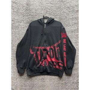Vintage Y2k Tapout MPS Out Last Out Power Graphic Full Zip Hoodie Mens Size‎ XL